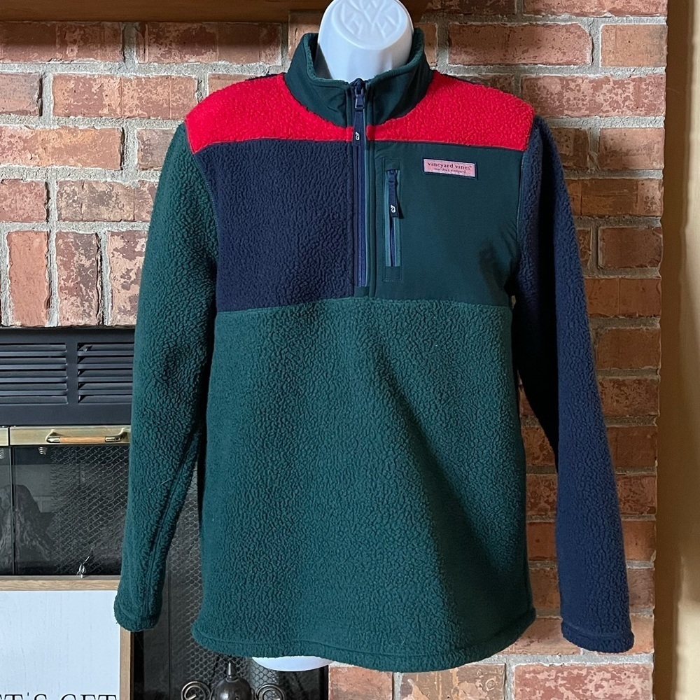 Vineyard Vines Sherpa Half Zip Pullover Holiday 2019 Collection